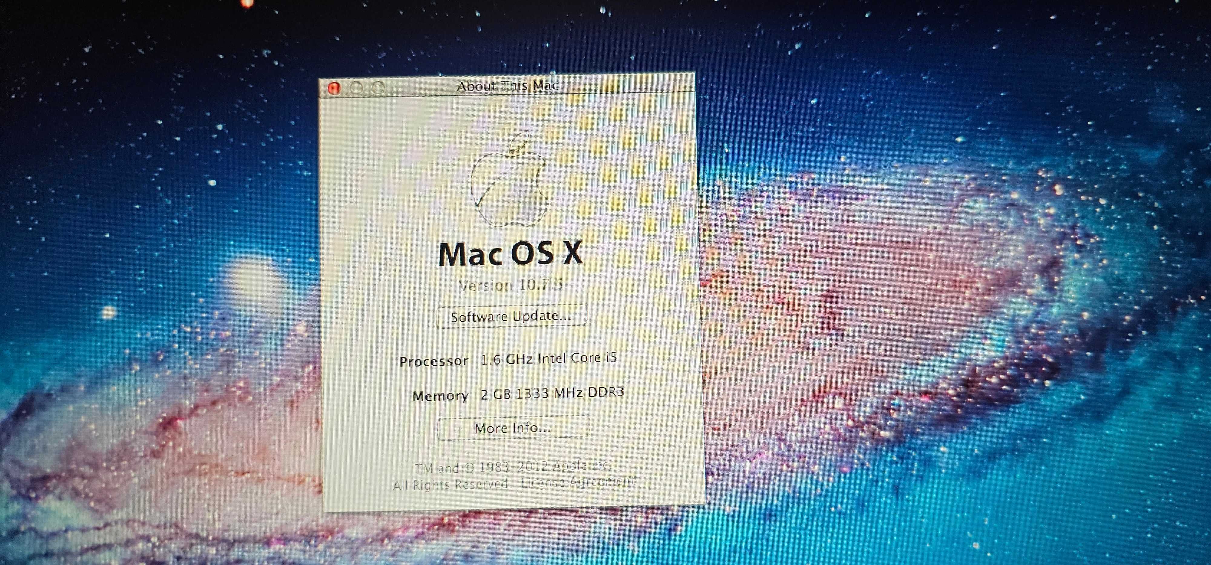 Laptop  Apple MacBook Air A1370 I5
