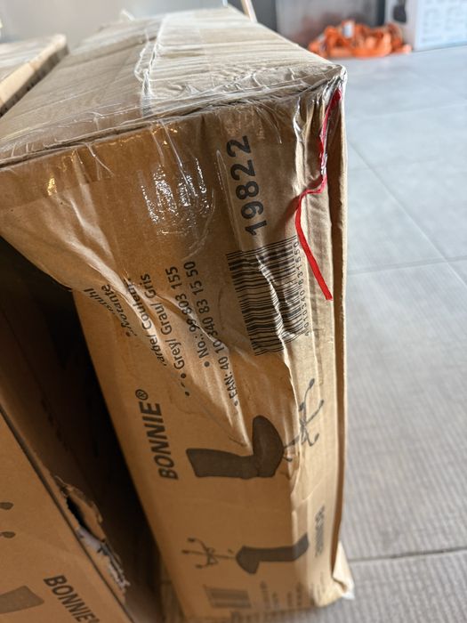 Scaun birou negru si gri