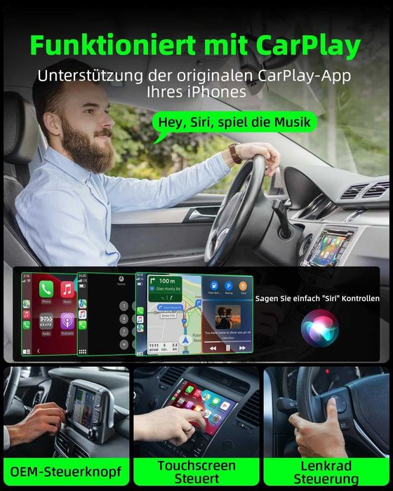 Adaptor wireless auto Loyzico Carplay,Plug & Play,Apple iPhone iOS 10+
