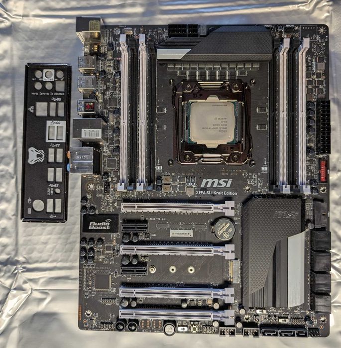 placa de baza si procesor  X99 MSI X99A SLI Krait Editrion + 5820K