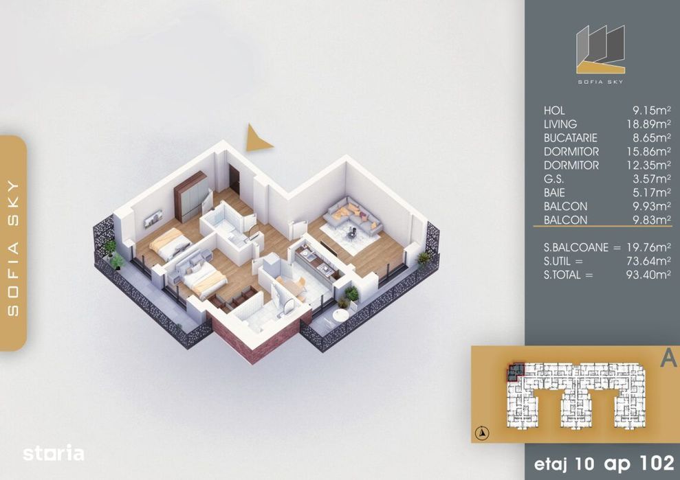 3 camere decomandat finalizare rapida Metrou Nicolae Teclu