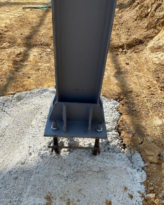 Vand structura metalica din profile cu teava pe acoperis