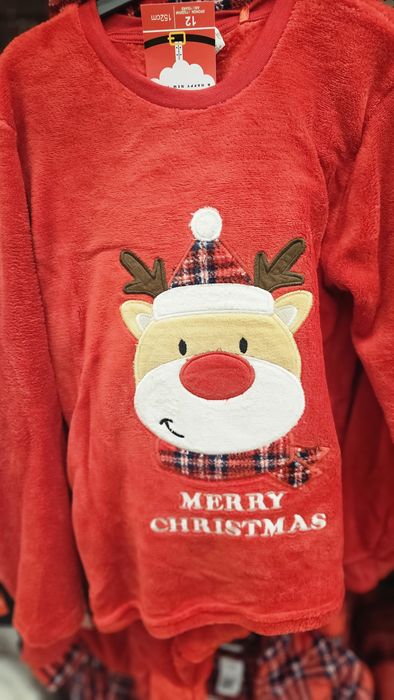 Детска коледна  пижама 2 модела 7 до 12г