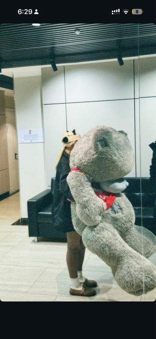 Большой плюшевый медведь в отличном состоянии — 40 000 тг (торг)