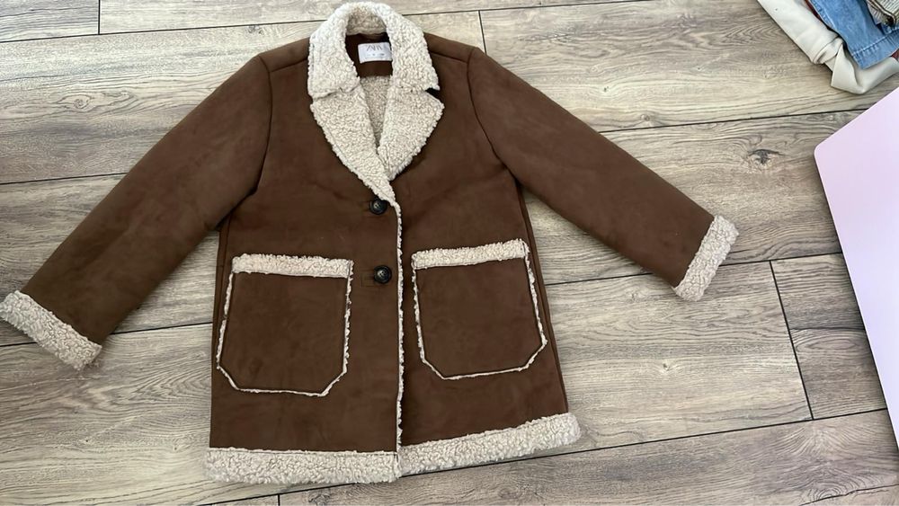 Zara топло кожухче 140 см