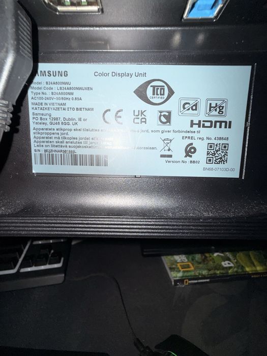 Монитор Samsung 24” QHD(2560x1440p) 75Hz