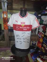 tricou vfb stuttgart puma special cu autografe marimea XL