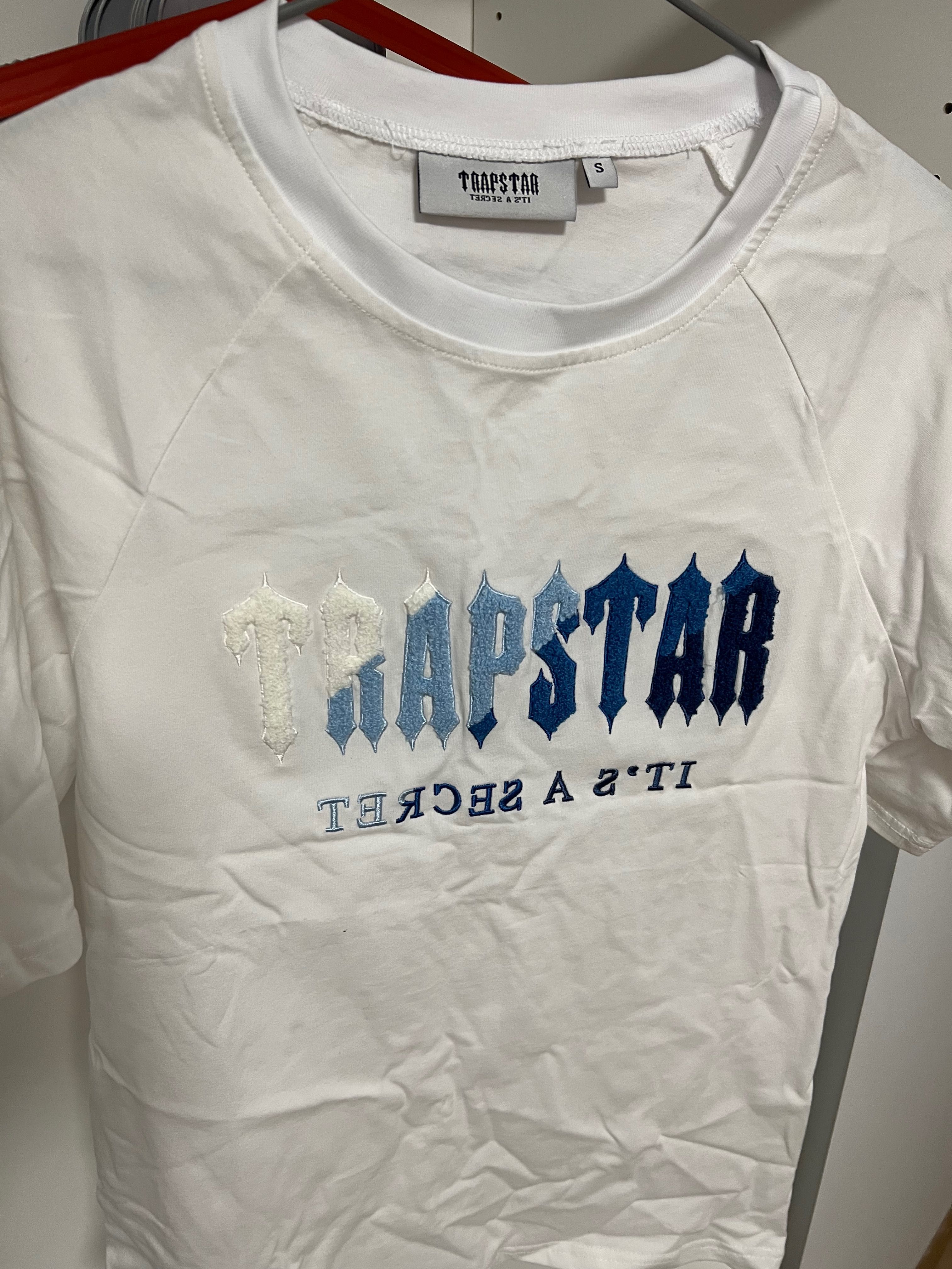 Trapstar tricou Blue/White White Tee, masura S, nou