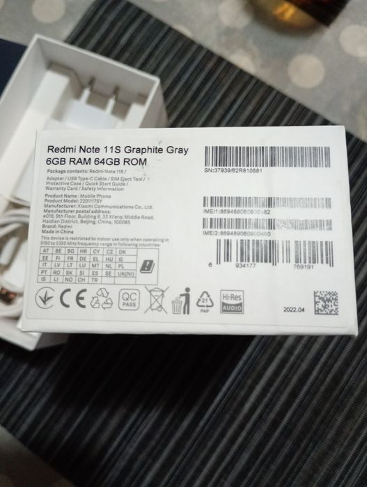 Продавам телефон Redmi Note 11 S