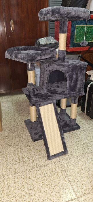 Котешка къща дърво игрален комплект