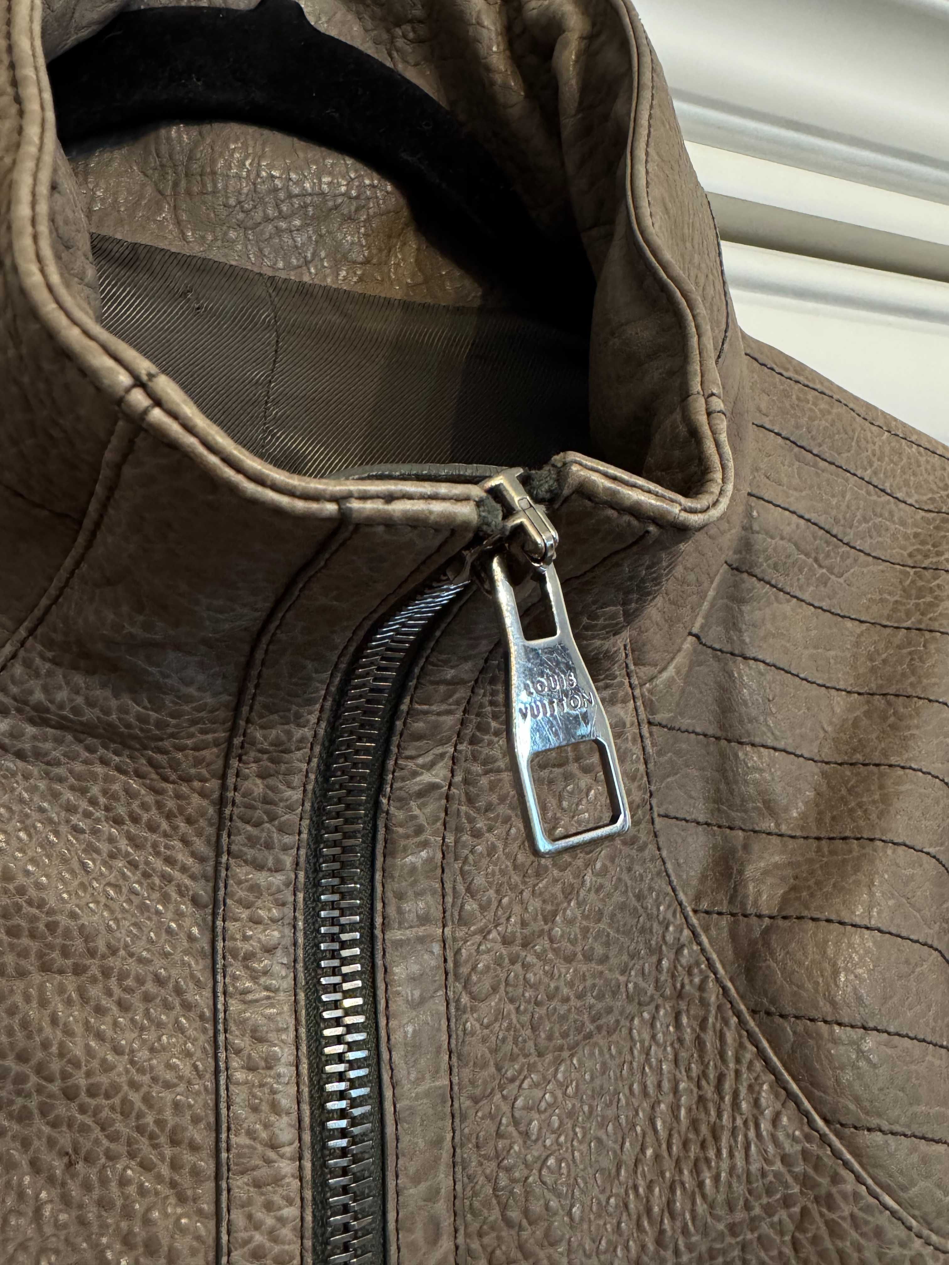 Geaca autentica Louis Vuitton din piele de bizon primavara/toamna