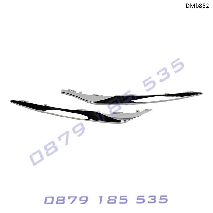 Хром лайсна спойлер предна броня Mercedes CLA W117 долна част мерцедес