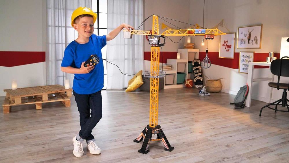 Мега строителен кран Гигантски радиоуправляем кран Dickie Toys 120см
