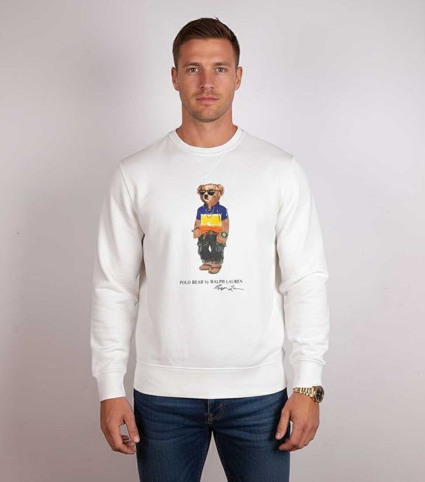 Polo Ralph Lauren Bear Crew - Оригинална мъжка блуза размер L