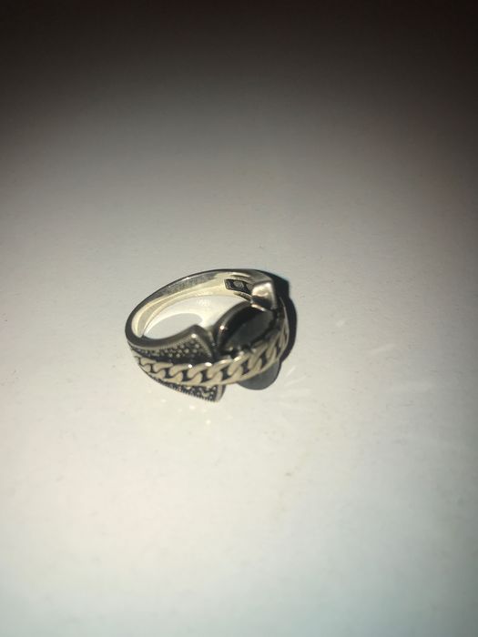 Продам кольцо перстень 925 пробы с черным изумрудом