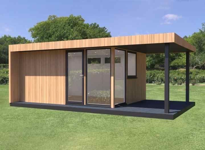 Container modular tip terasa pentru gradina