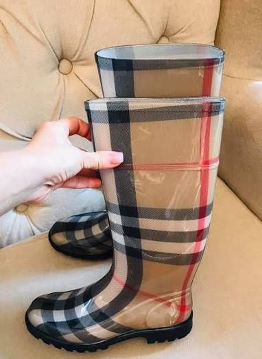 Cizme ploaie Burberry, marime 37