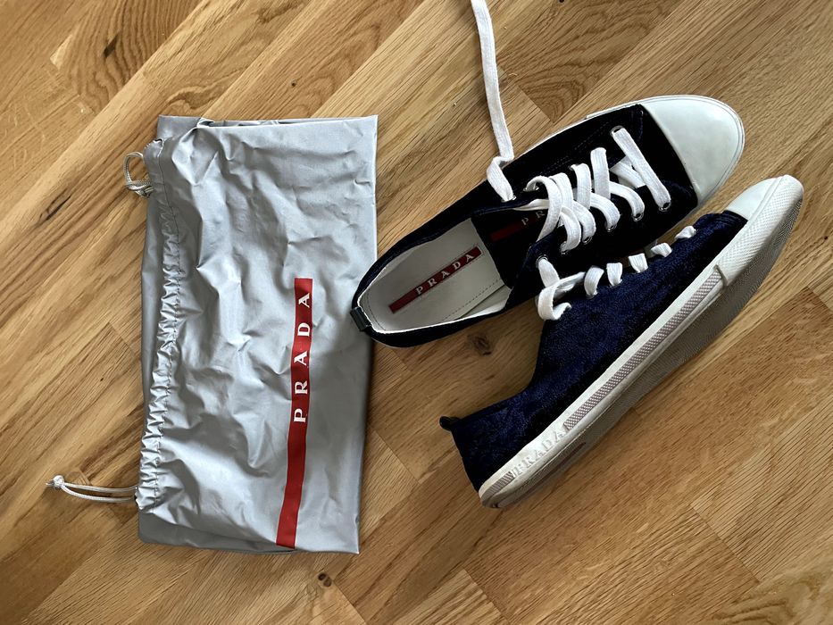 Vand tenisi Prada originali, mărime 40 bleumarin