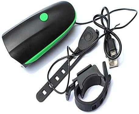 Силен многорежимен заряден LED USB Фар за велосипед 2в1 с КЛАКСОН