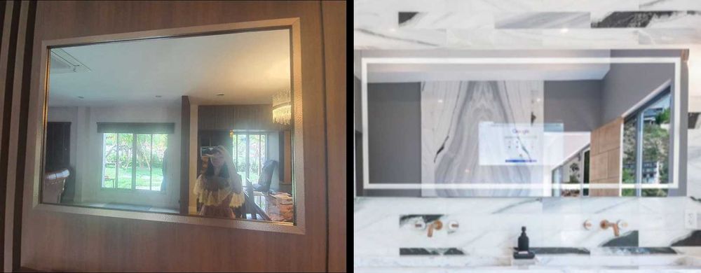 Oglinda SMART cu touch-screen  pentru Birou, Baie, Bucatarie