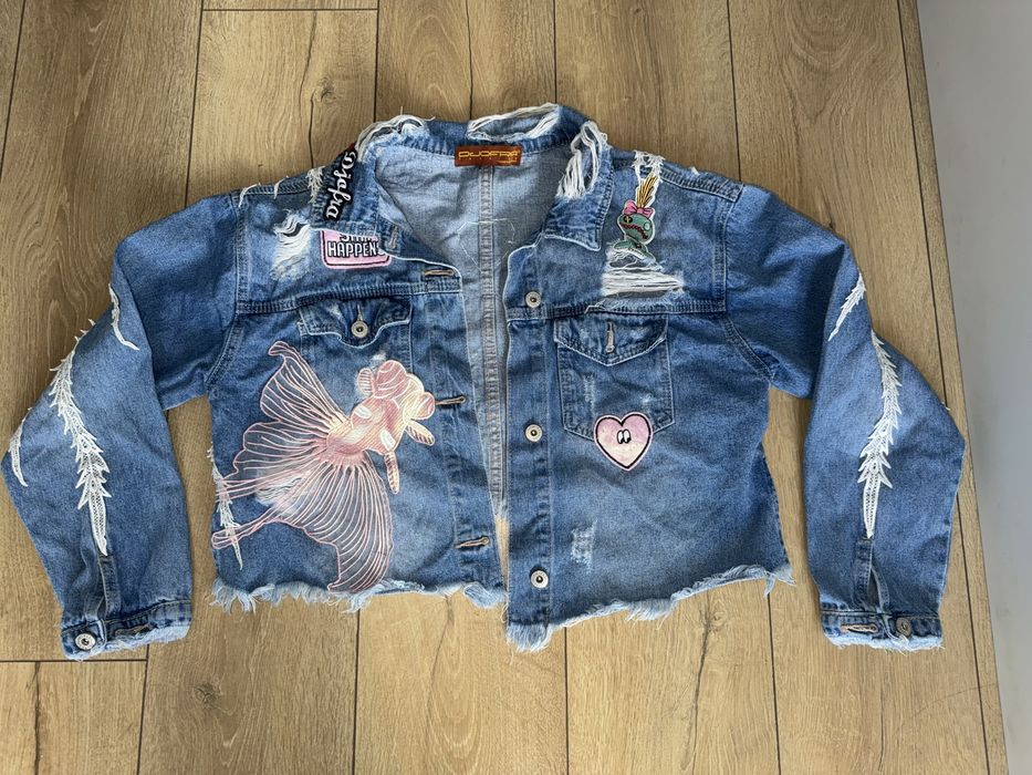 Късо дънково яке Djofra