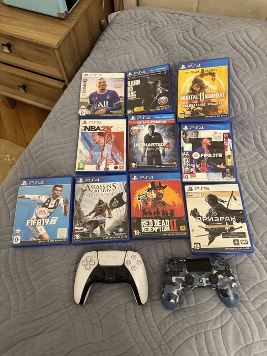 Игры на пс5/пс4  со скидкой , джойстики , идеальное состояние
