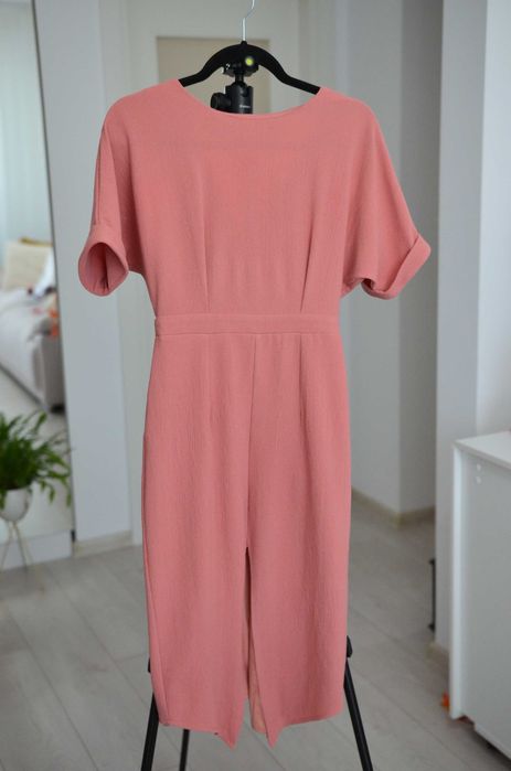 Rochie conica midi Asos, roz, S