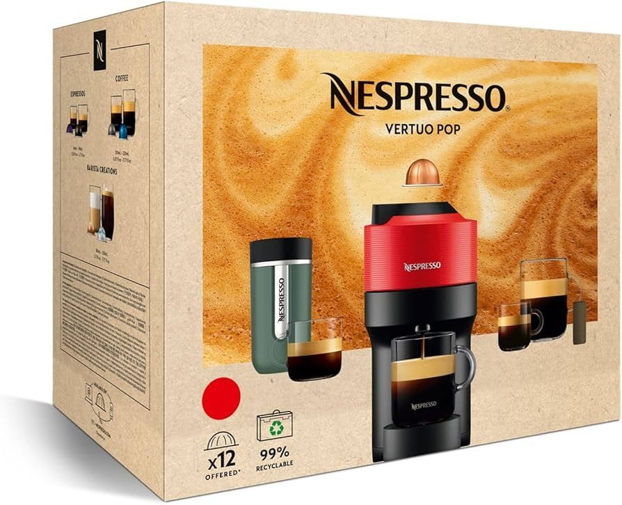 Капсульная кофемашина Nespresso Vertuo pop. Сделано в Венгрии