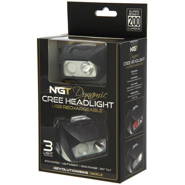 Намаление! Челник NGT Dynamic Cree Light - 200 Lumens