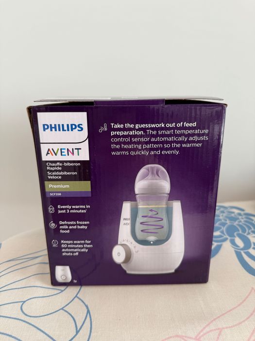 Уред за затопляне на кърма и бебешка храна Premium Philips AVENT