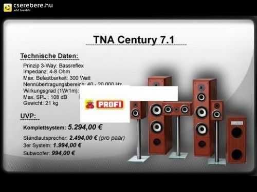 Amplificator/Statie/ Boxe /Coloana sonora TNA Century 7.1 300 W