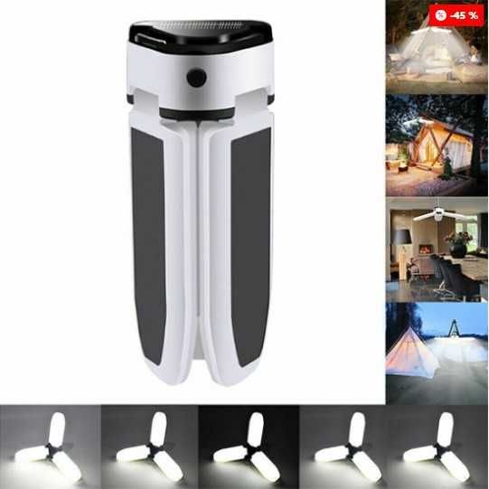 Соларна къмпинг лампа 30W