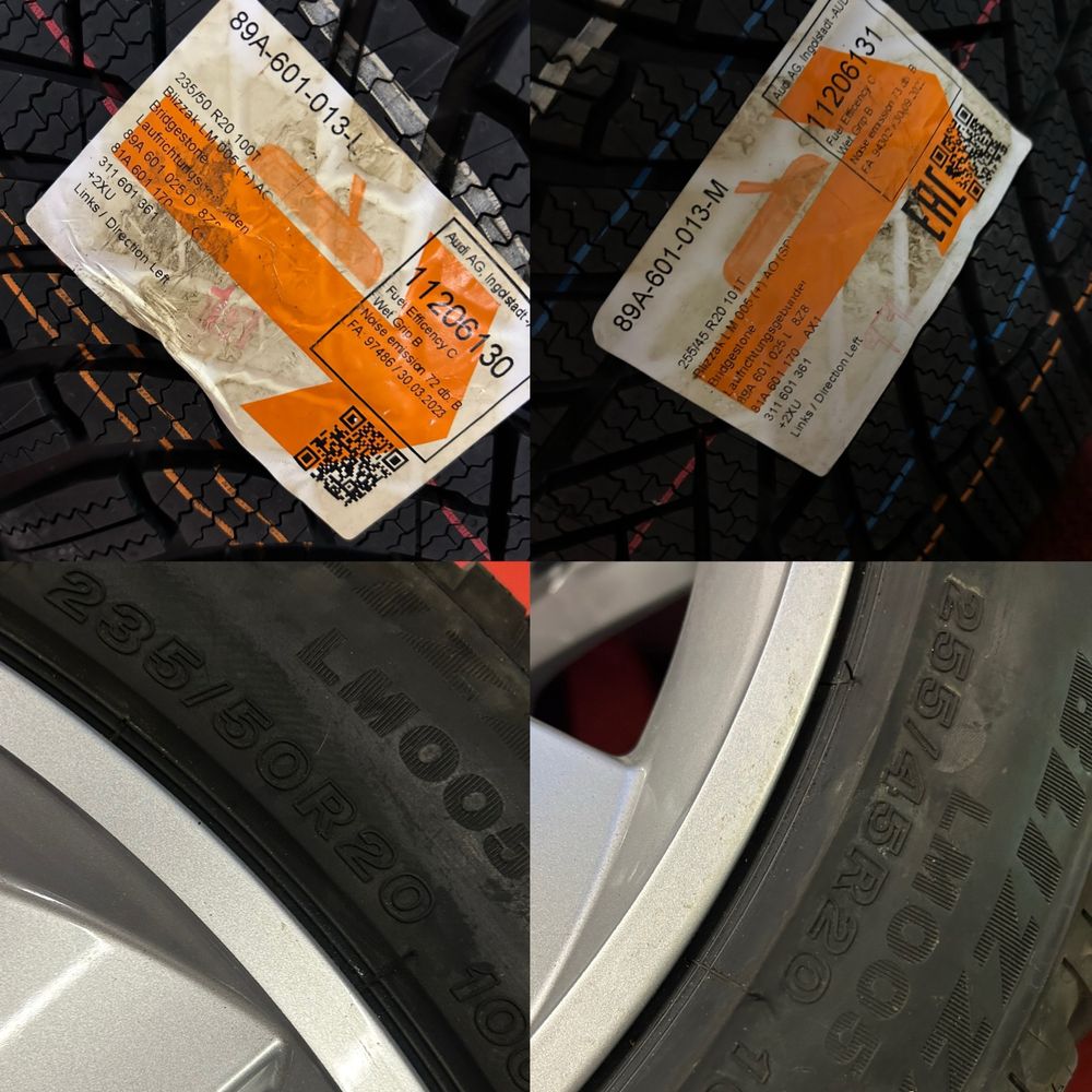 Джанти и гуми зимни 20ц 5х112  Audi Q4 VW ID 4 5 6 Skoda Enyaq Elroq