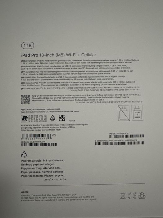 De vanzare Tableta iPad Pro 13 inch M5