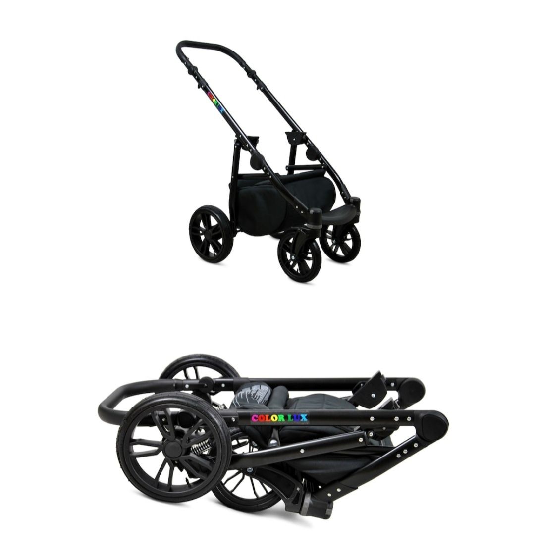 Carucior 4 in 1 Colorlux, BabyLux, Gri