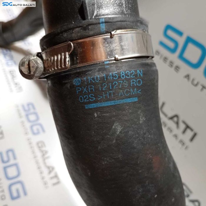 Conducta Presiune Aer Radiator Intercooler Turbo Turbina Turbosuflanta Skoda Superb 2 2.0 TDI CBBB 2008 - 2013 Cod 5N0145840F [2693]