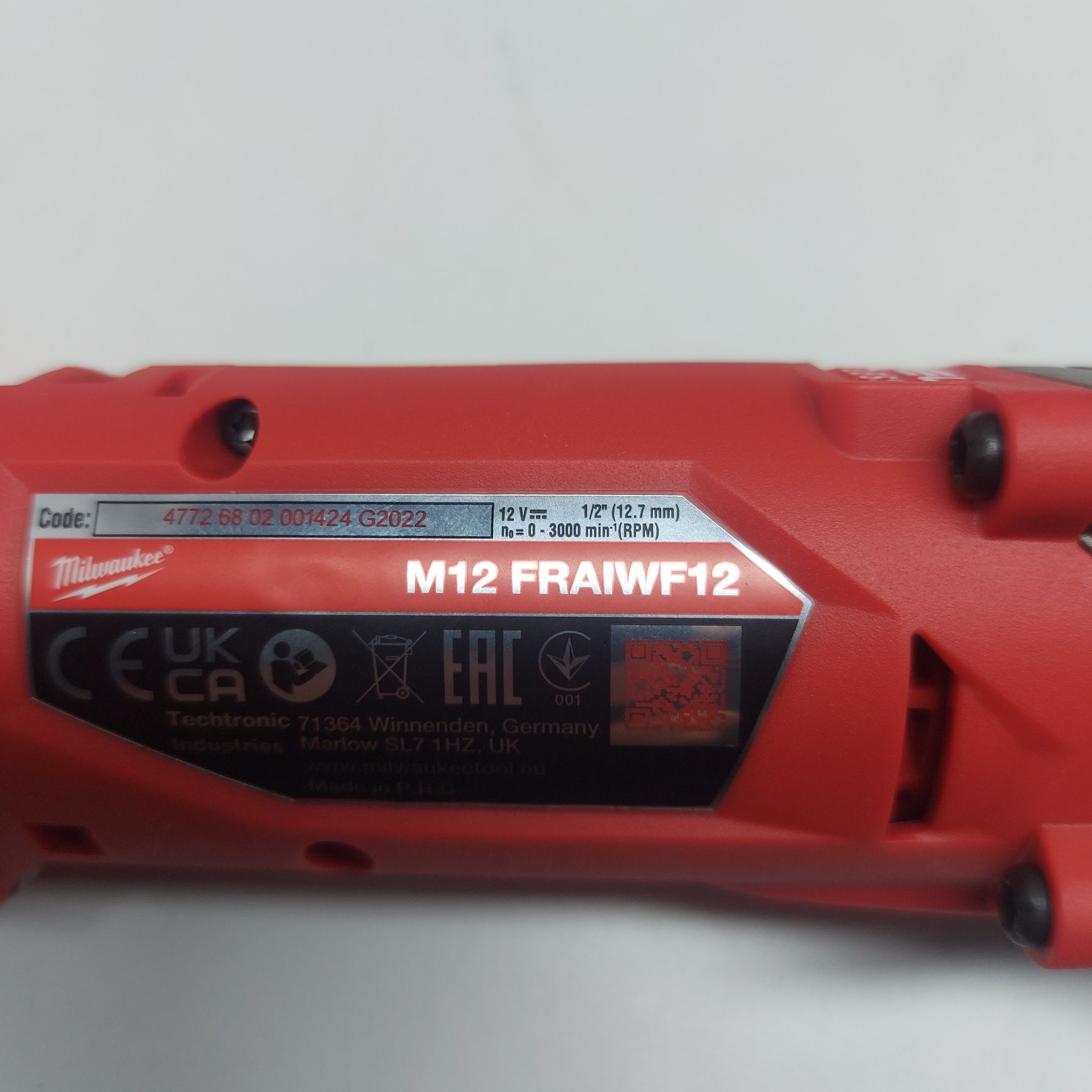 ПРОМОЦИЯ.Мощен ъглов гайковерт Milwaukee M12 FRAIWF12-0