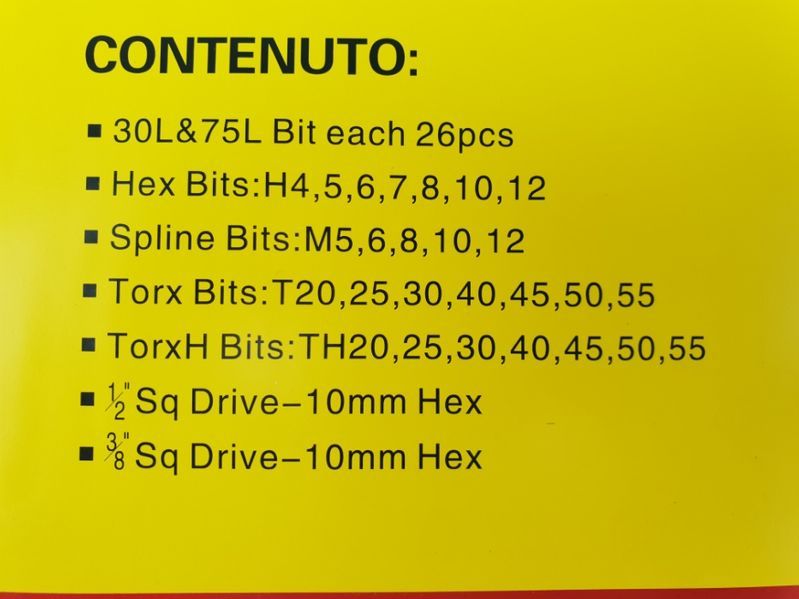 Set Trusa torx biti bits torx 54 piese