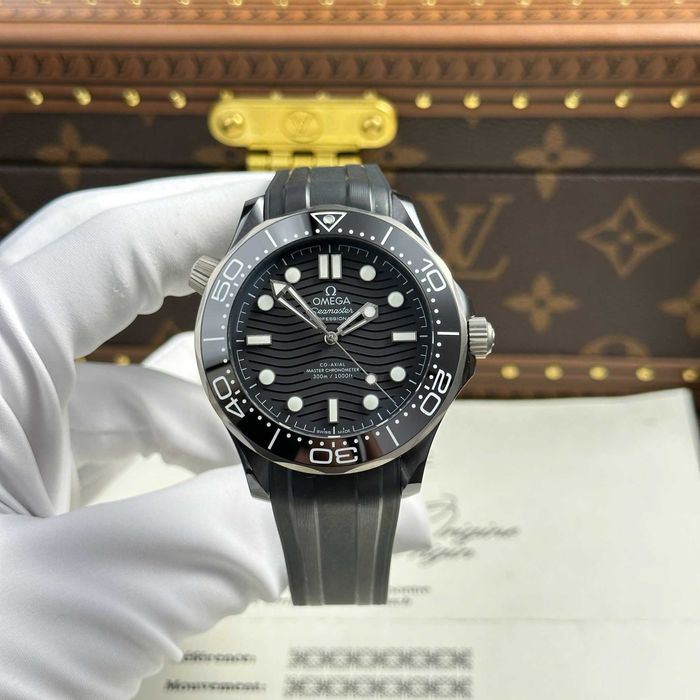 Omega seamaster diver 300m черно/сиво