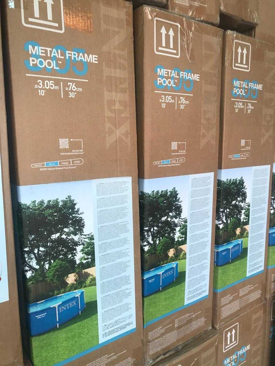 Каркасный бассейн Intex Metal Frame  305×76 см Бес.Дост от YANA market