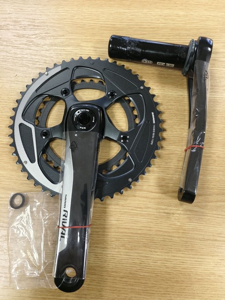 Курбел SRAM Rival 22  2x11sp, BB30 / 34-50T/172.5,175mm road,gravel