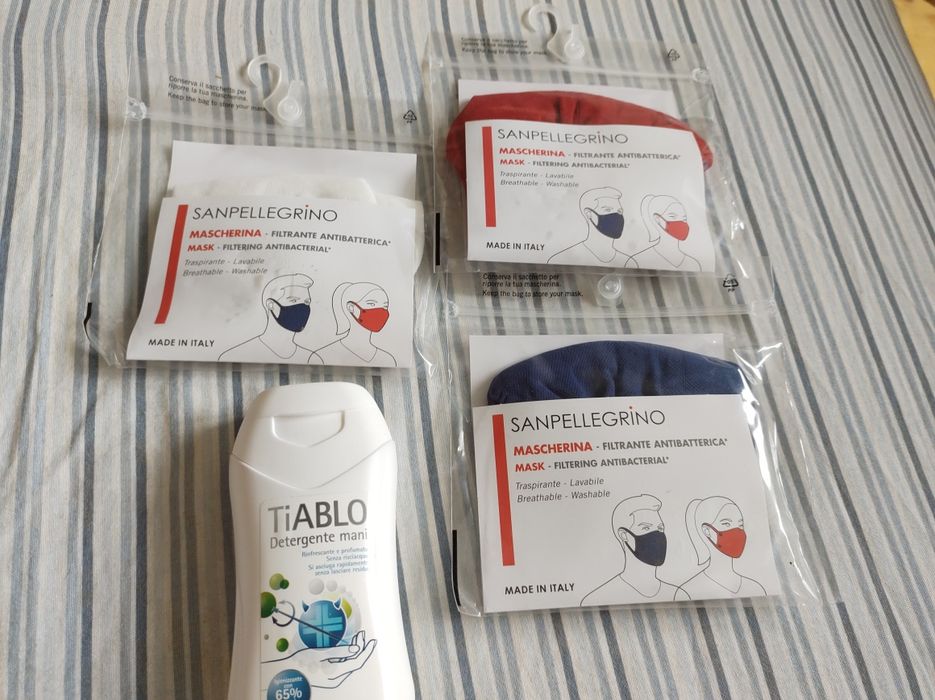 3 bucati Masca Protectie  Sanpellegrino Lavabila Refolosibila + cadoud
