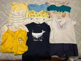 Бебешки летни дрехи/бодита/ромпърa - 12 бр./ ръст от 80 до 92 см.