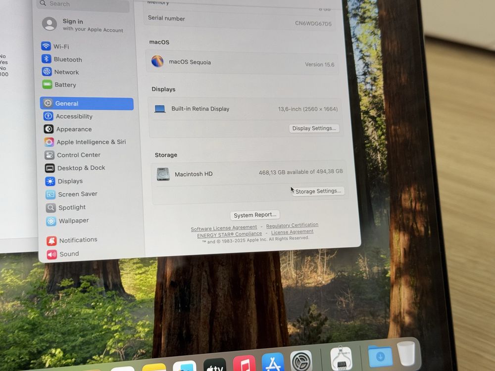 *512GB*Като Нов 13.6’Macbook Air M3 2024/8GB Ram/512GB SSD