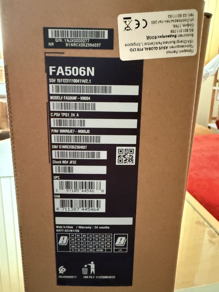 ASUS tuf gaming A15