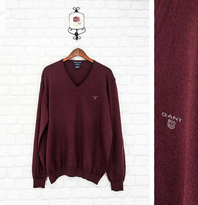 GANT Мерино вълна оригинален мъжки пуловер размер 2XL / XXL