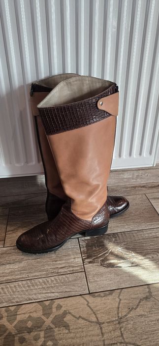 Cizme piele maro