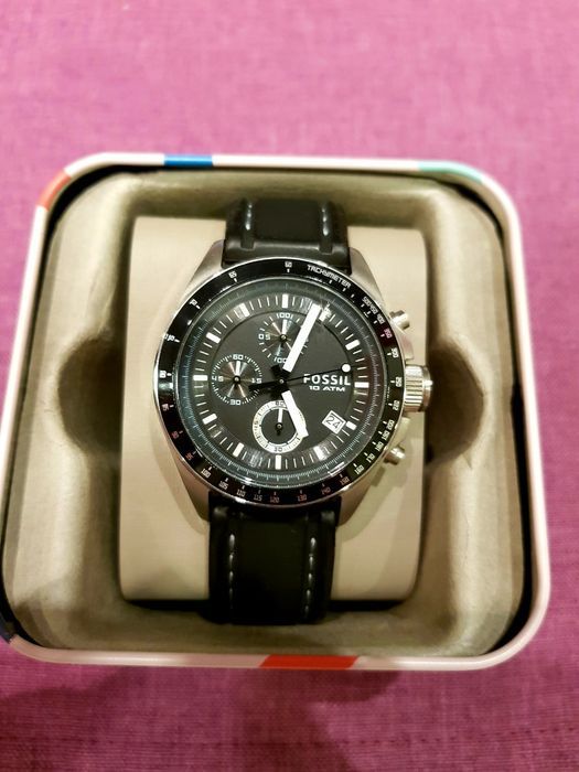 Мъжки часовник Fossil Decker 44mm , с хронометър, тахометър и дата