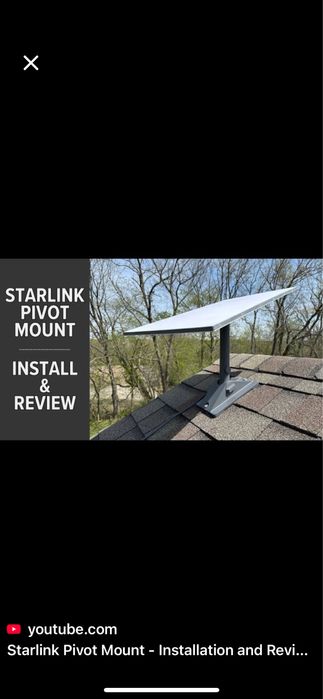 Крепление для Starlink (Старлинк)  Standard Pivot Mount