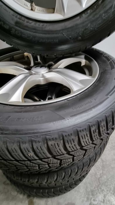 Jante aliaj Hyundai Santa Fe 3 + Cauciucuri de iarna Hankook